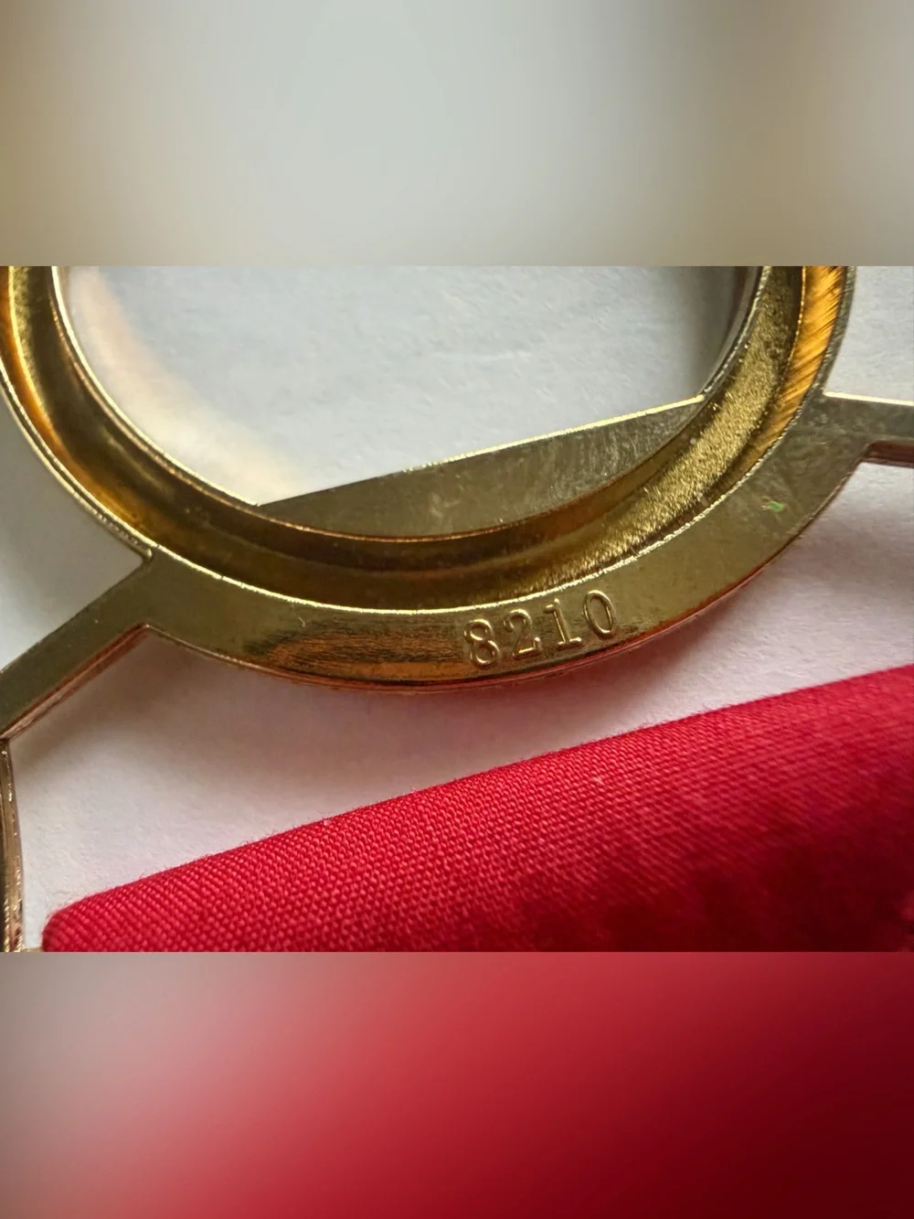 Vintage (80s) Red Elastic Waist Belt with Decorative Gold Medallion